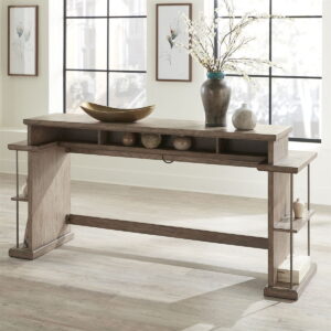 City Scape - Console Bar Table - Burnished Beige