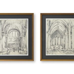 Downyard - Wall Art Set (Set of 2) - Black / Beige