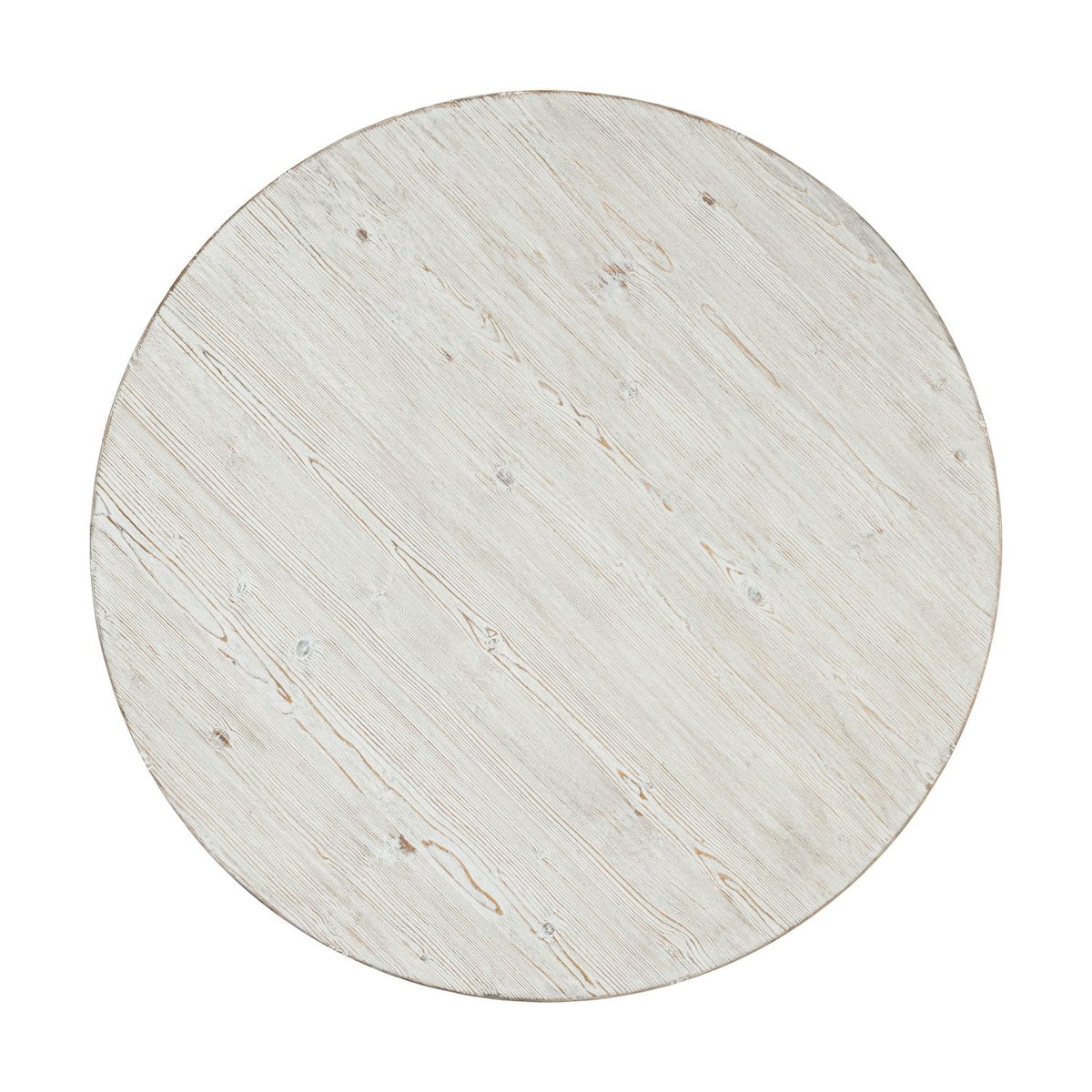 Backroads - Round Cocktail Table - Weathered White & Parchment Brown - Image 2