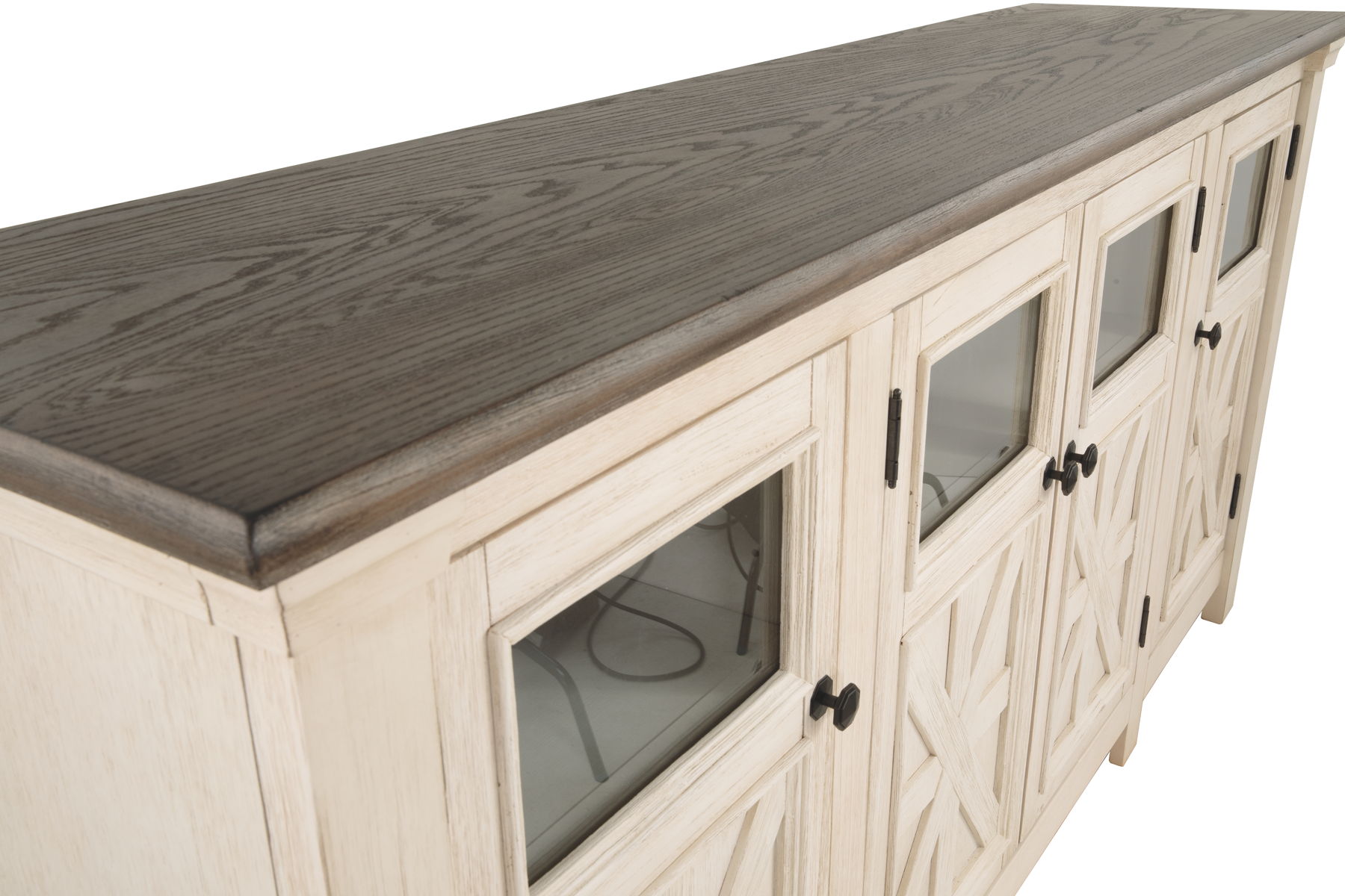 Bolanburg - Extra Large TV Stand - White / Brown / Beige - Image 13