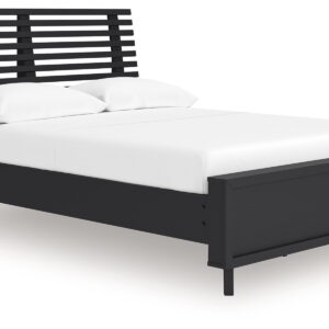 Danziar - Full Slat Panel Bed - Black