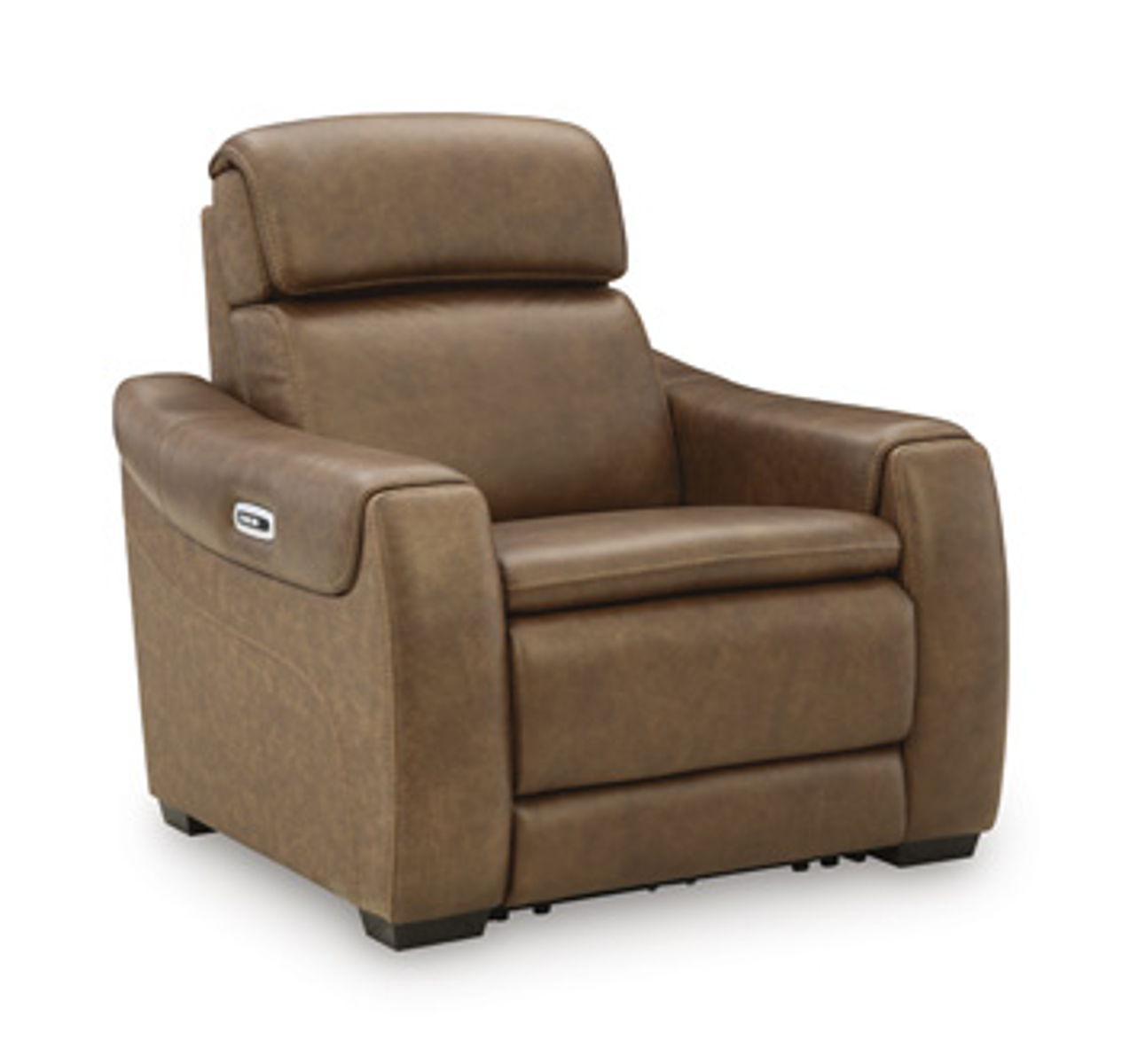 Mod Media - Power Recliner With Adjustable Headrest - Saddle