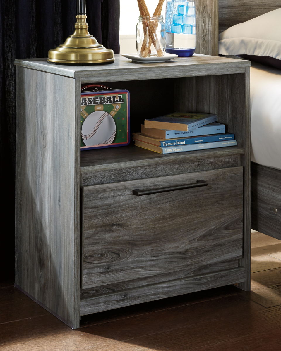 Baystorm - One Drawer Night Stand - Gray - Image 3
