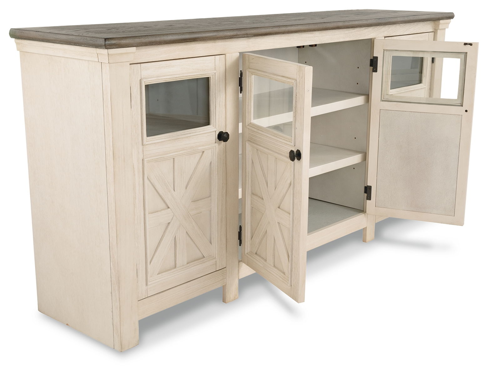 Bolanburg - Extra Large TV Stand - White / Brown / Beige - Image 12