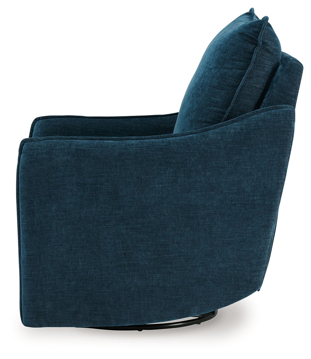 Mcburg - Swivel Power Recliner - Navy - Image 3
