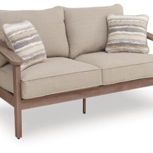 Harmony Headlands - Loveseat With Cushion - Natural / Gray