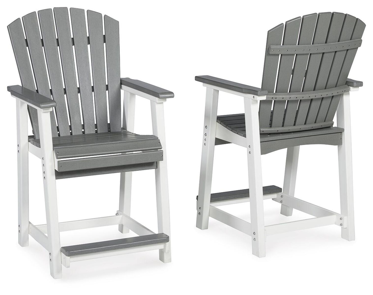 Transville - Barstool (Set of 2) - Gray / White - Image 6