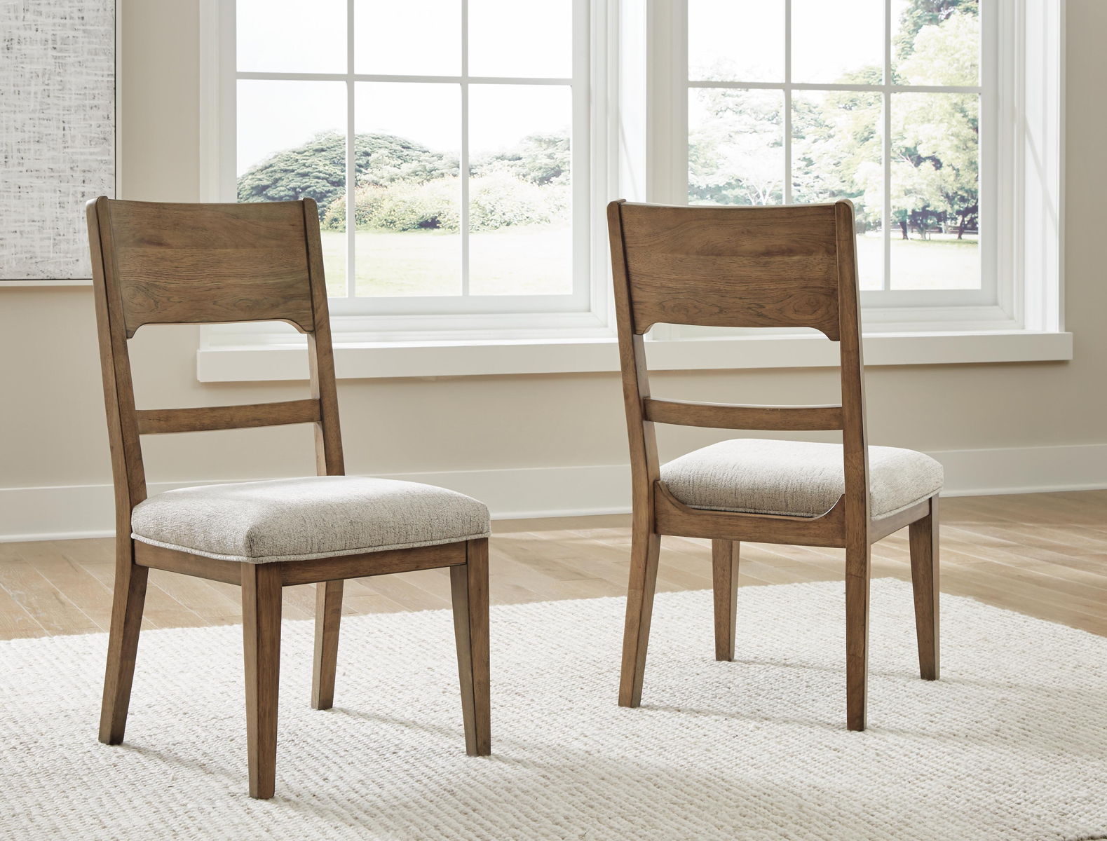 Cabalynn - Dining Uph Side Chair (Set of 2) - Oatmeal / Light Brown - Image 11