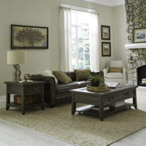 Paradise Valley - 3 Piece Table Set - Saddle Brown