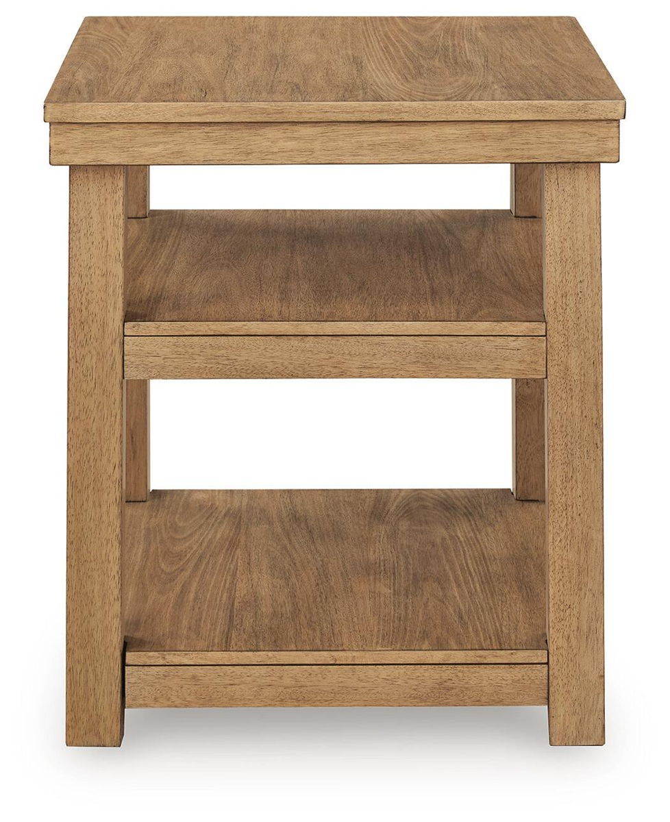 Wittenmyer - Rectangular End Table - Natural / Black - Image 3