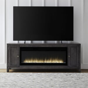 Fireplace TV Consoles - 406 78" Console With Fire FTS - Brown