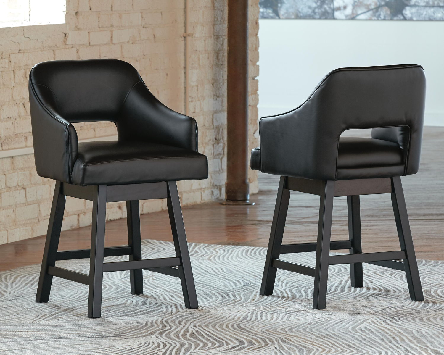 Tallenger - Upholstered Swivel Barstool (Set of 2) - Image 16