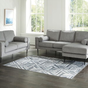 Hazela - 2 Pc. - Sofa Chaise, Loveseat - Charcoal