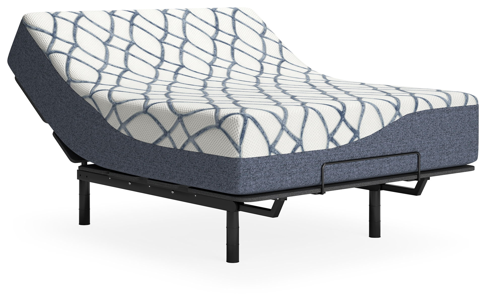 14 Inch Chime Elite 2.0 - California King Mattress - White / Blue - Image 4