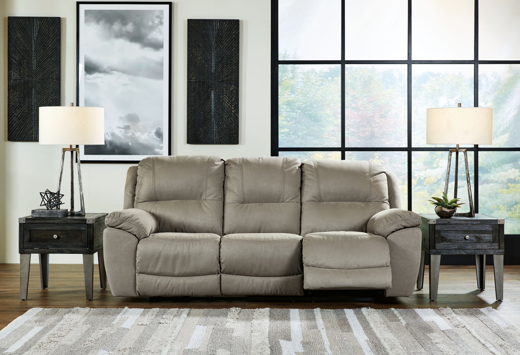Next-Gen Gaucho - Reclining Sofa - Putty - Image 3