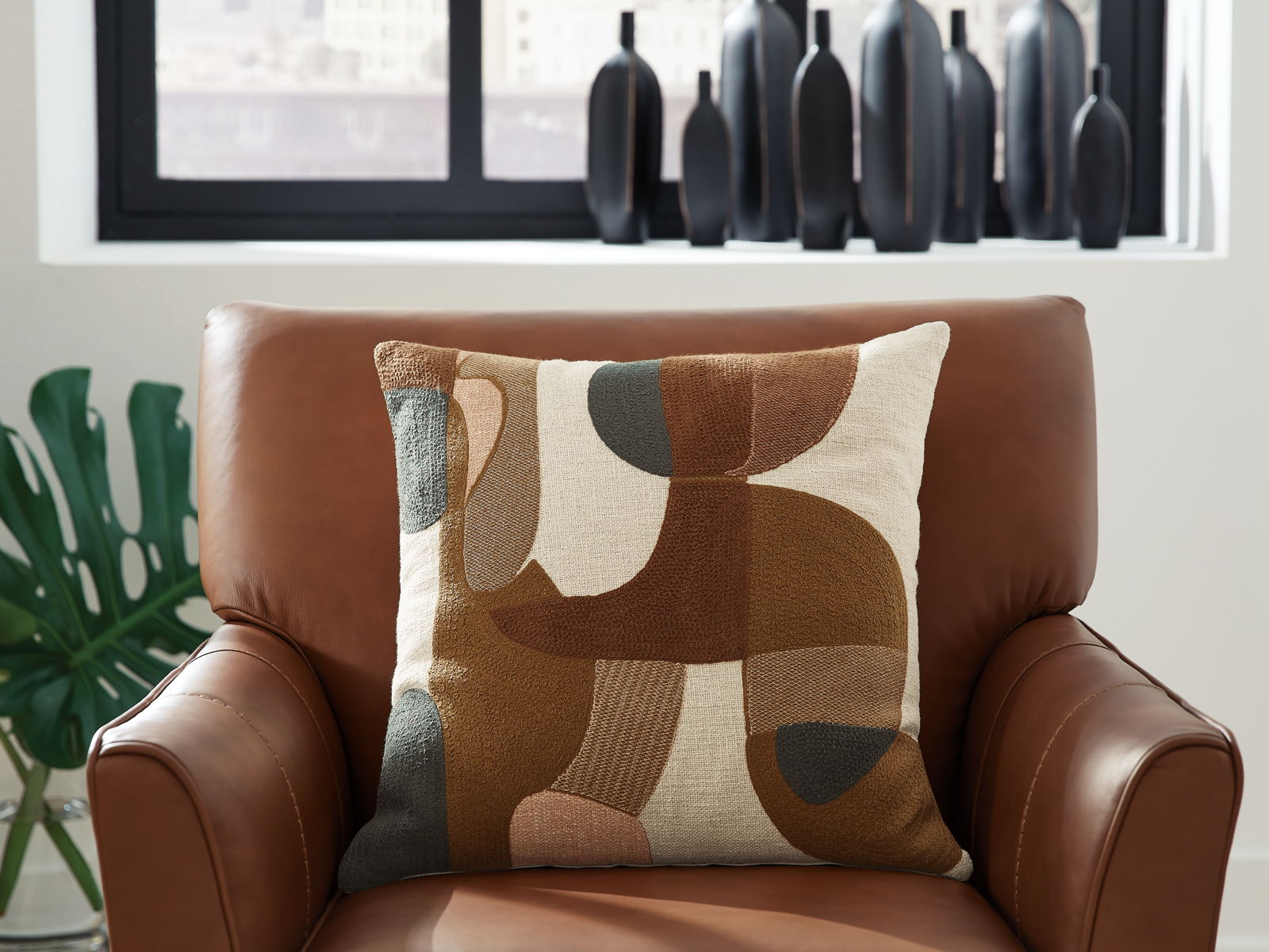 Hallam - Pillow (Set of 4) - Sienna / Gold / Charcoal - Image 5