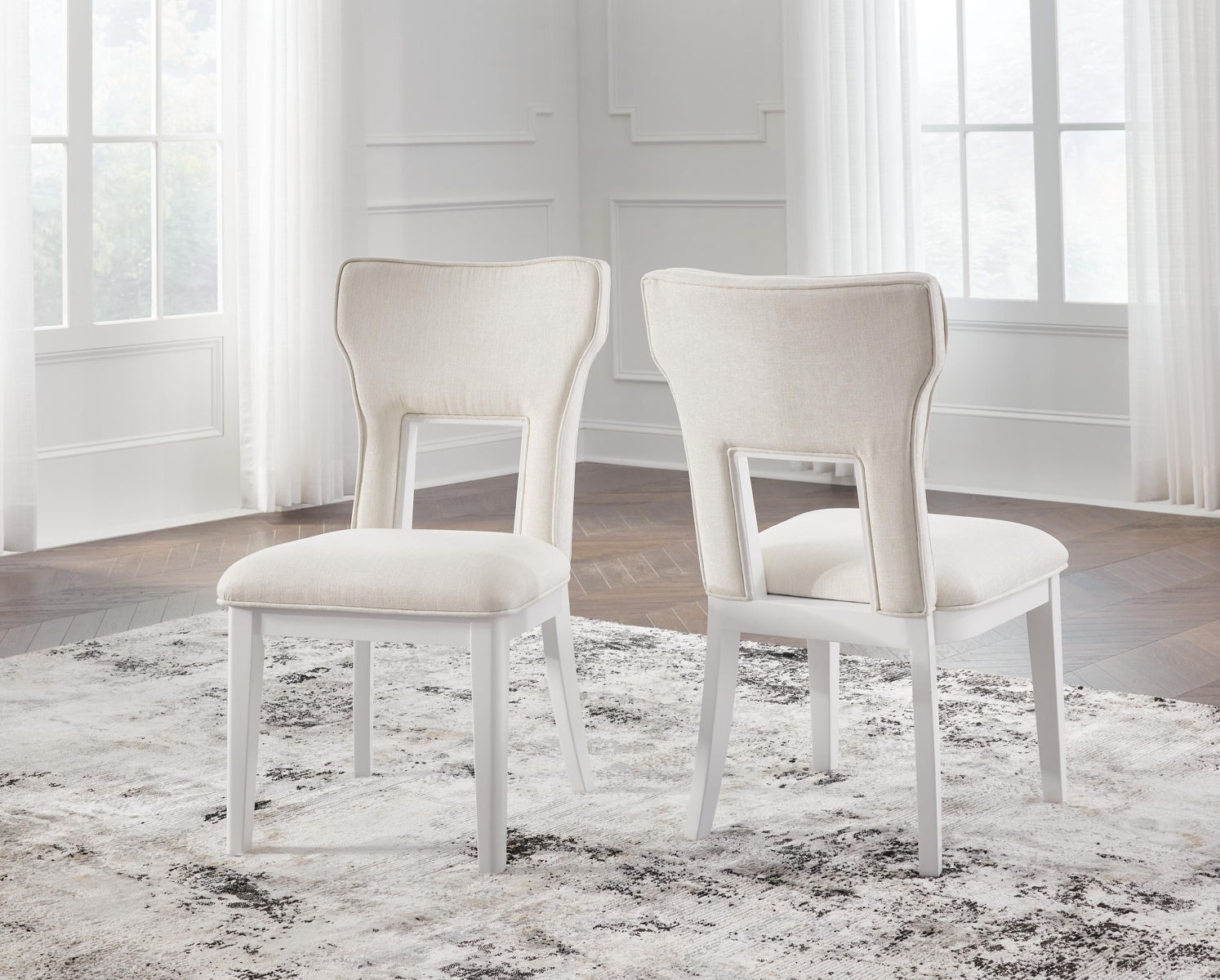 Chalanna - Dining Upholstered Side Chair (Set of 2) - White - Image 7