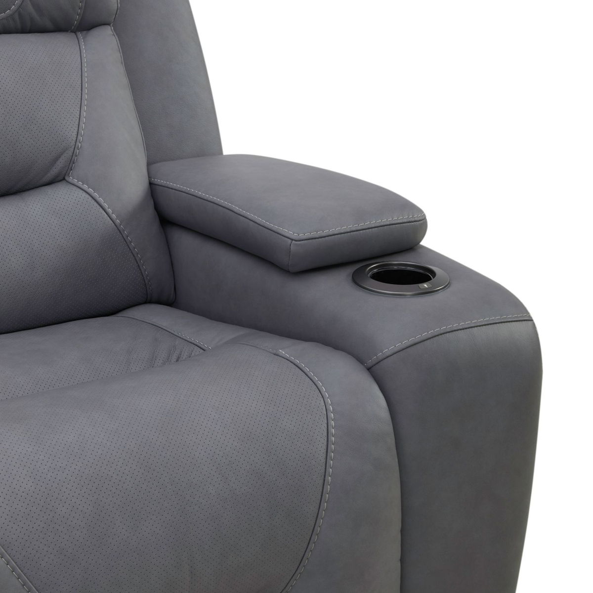 Chapman - Loveseat With Console P2 & ZG - Aline Blue Gray - Image 6