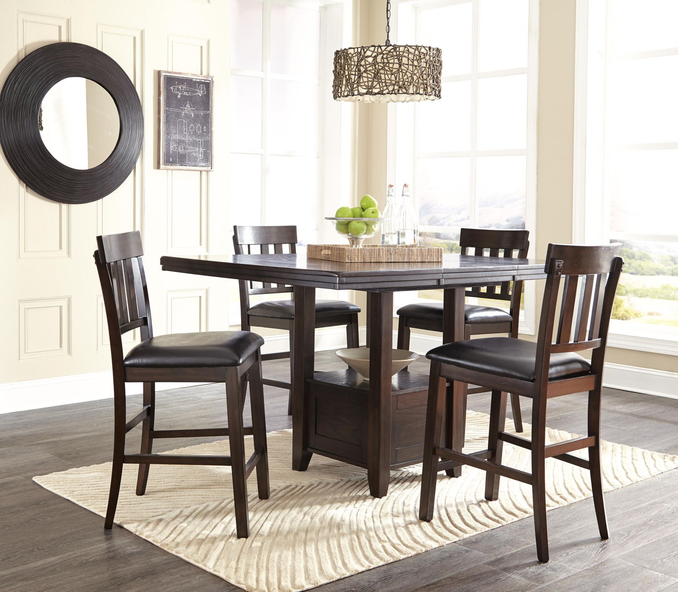 Haddigan - Upholstered Barstool (Set of 2) - Dark Brown - Image 8
