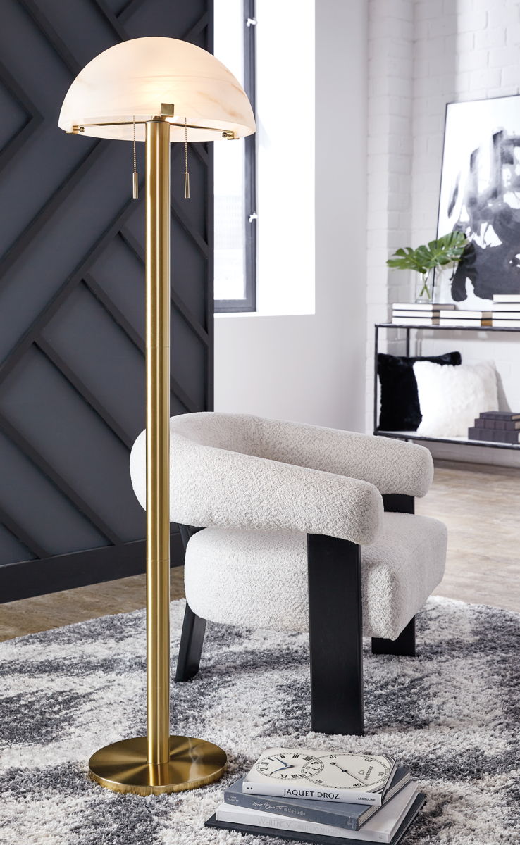Tobbinsen - Metal Floor Lamp - Brass Finish - Image 6